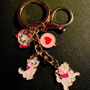 Disney Aristocats Marie Dangling Charms‎ Keychain Bag Charm New